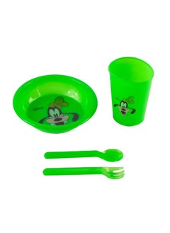 Generic Plastic Kids Tableware Set 4 Pieces - Random Design and Color, Color May Vary  - Image 4