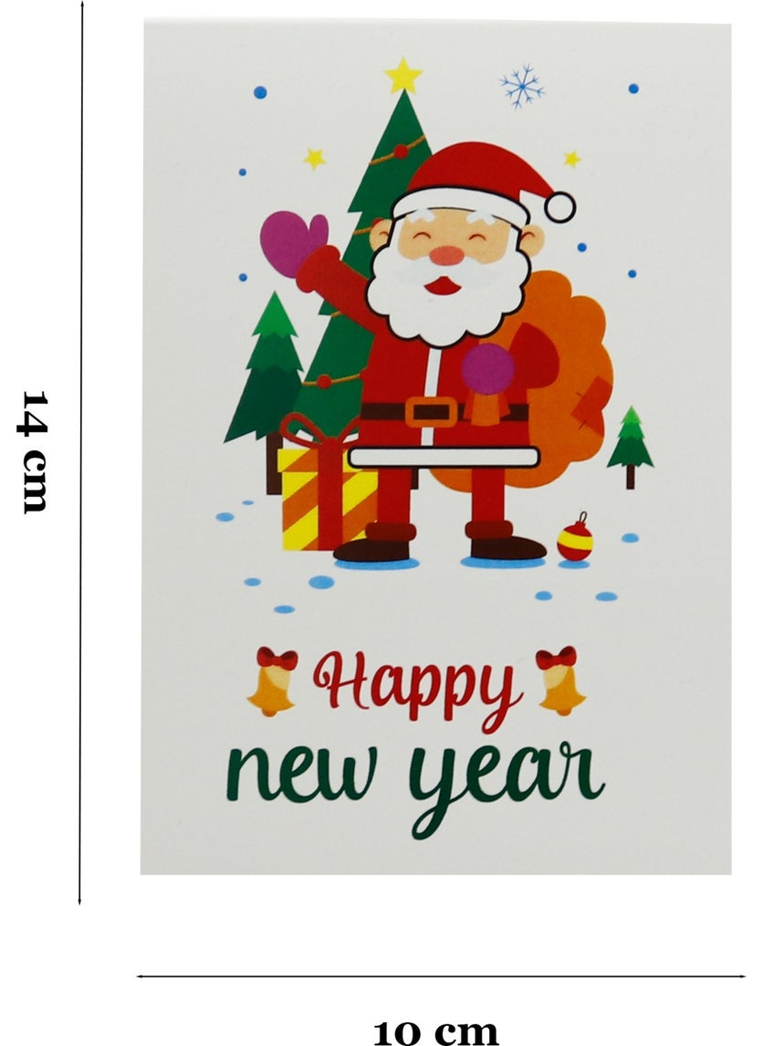 Repro Design - 10X14 cm New Year Themed 5 Pieces Greeting Card Model-1 Happy New Year - Image 1