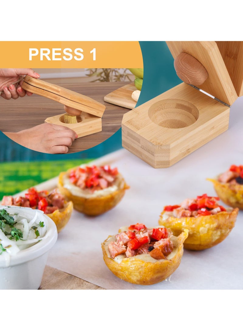 general Home-made wooden banana manual crusher pressing mold for banana cake making tools - Image 2