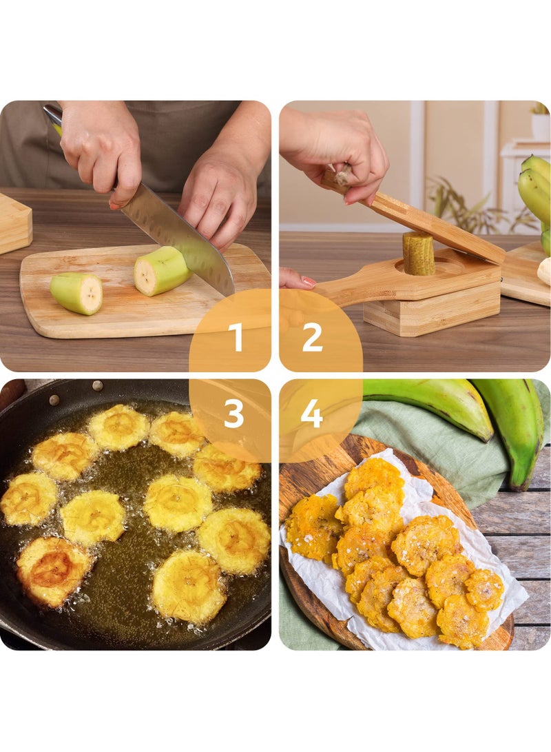 general Home-made wooden banana manual crusher pressing mold for banana cake making tools - Image 3