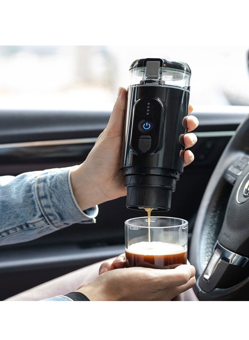 Portable Espresso Maker, 20 Bar 12V Car Coffee Machine, Compact Electric Hand Coffee Maker, USB Rechargeable, Heats in 3-4 Minutes, Ideal for Camping and Hiking. - Image 3