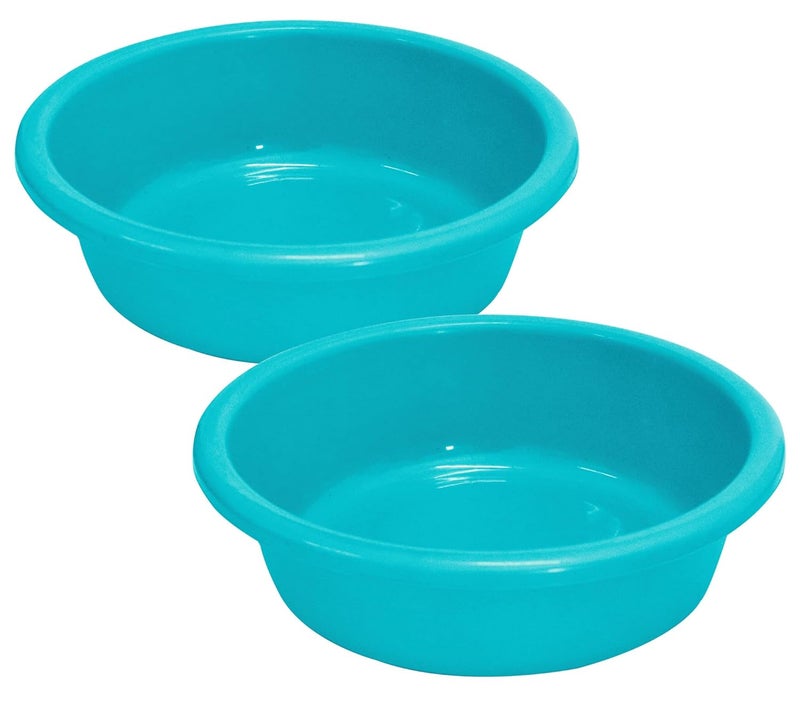 Kuber Industries Multiuses Unbreakable Plastic Knead Dough Basket/Basin Bowl For Home & Kitchen 6 Ltr- Pack of 2 (Sky Blue) - Image 1