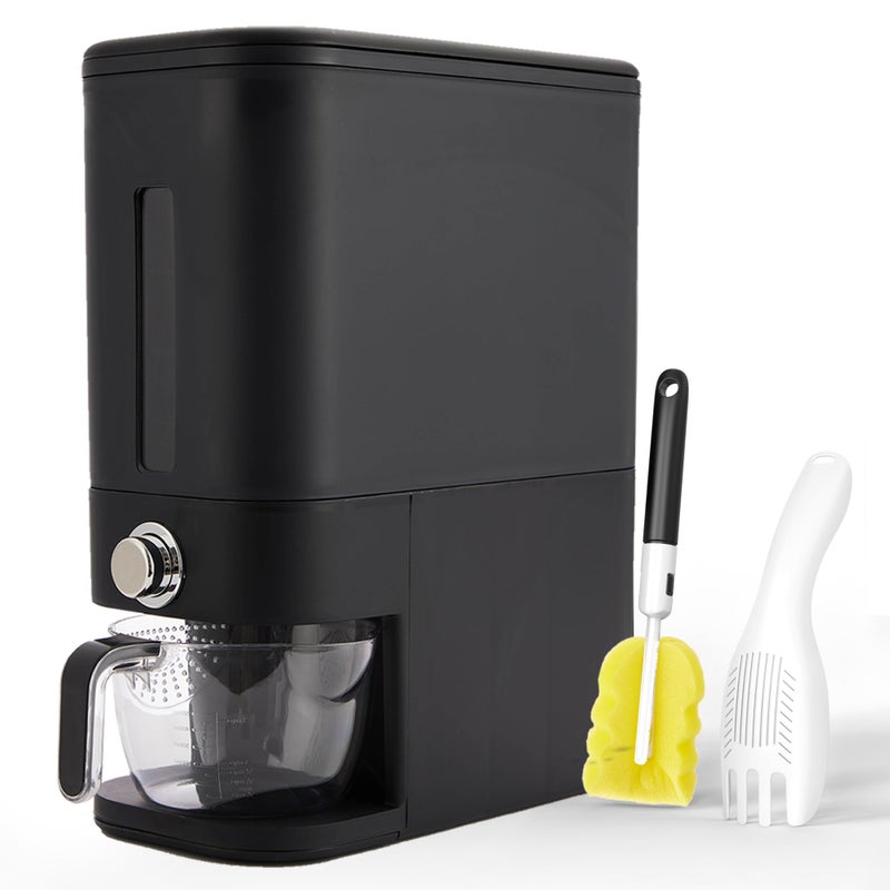 Culmino Rice Dispenser 25 lbs I Rice Storage Container 25 lbs with Sponge, Scoop & Measuring Cup I Airtight Rice Container with Lid I Best Food Dispenser Rice Bucket I Cereal Dispenser for Pantry - Image 1