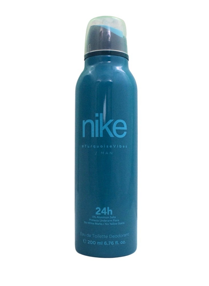 Nike Turquoise Vibes Man Eau De Toilette Deodorant 200Ml - Image 1