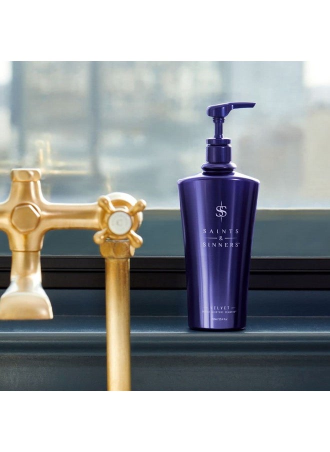 سينتس آند سينرز - شامبو Velvet Divine Moisture الحائز على جائزة لإصلاح الشعر الجاف والتالف والمصبوغ وتجديده وإضافة لمعان له. - Image 1