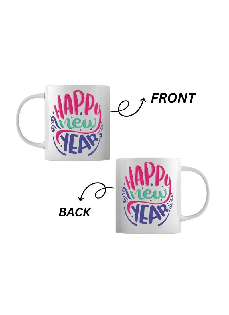 PRINTSHOP4ME Happy New Year Design Printed With New Year Theme Ceramic Coffee Mug Suitable Gift For Family/Friends And Special Person  - Image 3