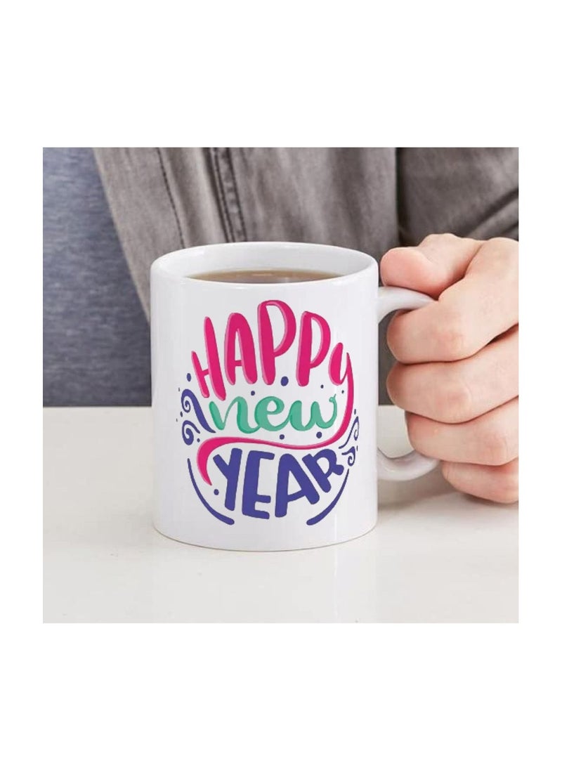 PRINTSHOP4ME Happy New Year Design Printed With New Year Theme Ceramic Coffee Mug Suitable Gift For Family/Friends And Special Person  - Image 5