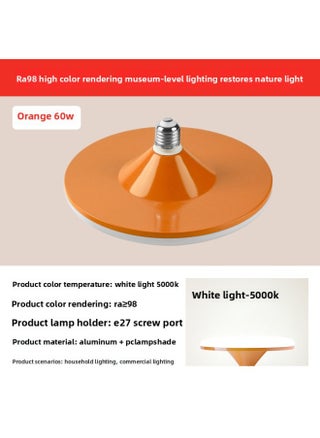 Full Spectrum Flying Saucer Lamp Home E27 Screw Led Super Bright Energy-saving Lamp Three-color Variable Light Eye Protection Bulb Warm Light Indoor-Specifications:Full Spectrum 【eye Protection Ra98 - pzsku/Z4CD08F802A195530E89BZ/45/1745936052/d0413779-bc5c-4893-bbba-5de119a37516