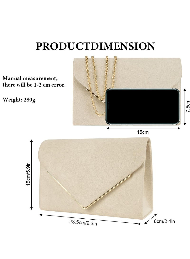 Evening Bag Clutch Purses for Women, Rhinestones Purse, Sparkling Envelope Evening Bag with Detachable Chain
