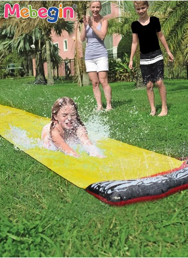 MEBEGIN 145*480cm Slip Water Slide for Backyard Lawn,Summer Slip Waterslides Water Toy for Backyard Outdoor Water Fun for Kids Slip and Slide Garden Water Toys  - Image 3