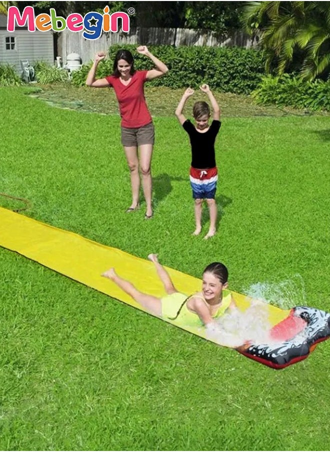 MEBEGIN 145*480cm Slip Water Slide for Backyard Lawn,Summer Slip Waterslides Water Toy for Backyard Outdoor Water Fun for Kids Slip and Slide Garden Water Toys  - Image 4