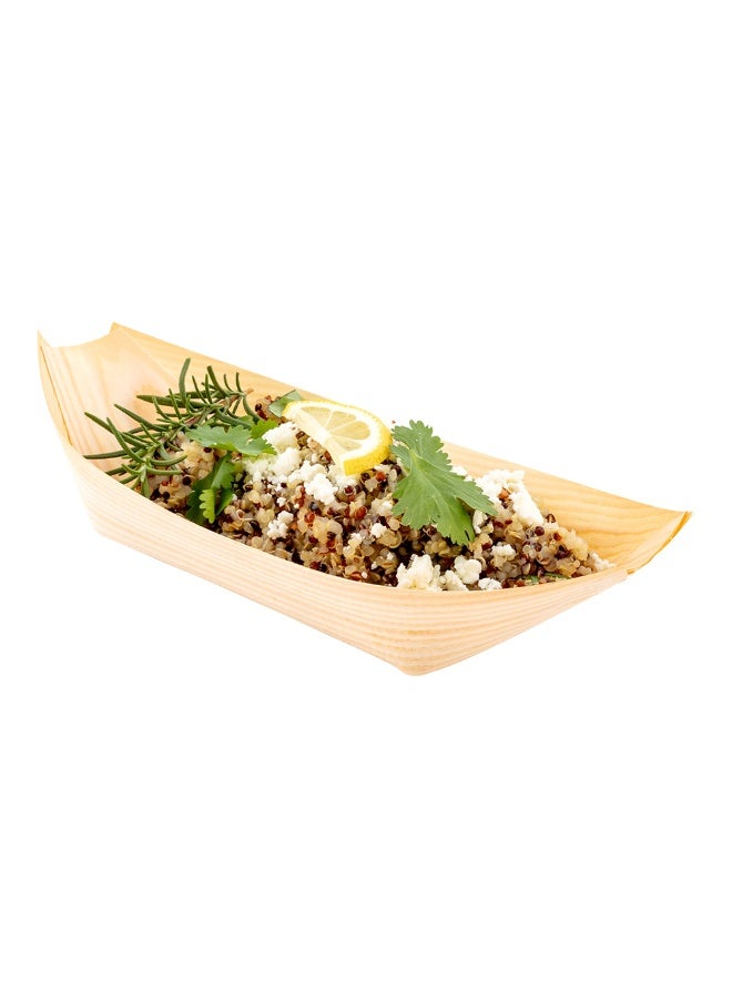 Restaurantware 8.8 x 4 Inch Food Boats, 200 Disposable Large Paper Food Boats- Heavy-Duty, Durable, Paper Boats, For Snacks, Appetizers, Or Treats, Use At Parties Or Carnivals - Image 2