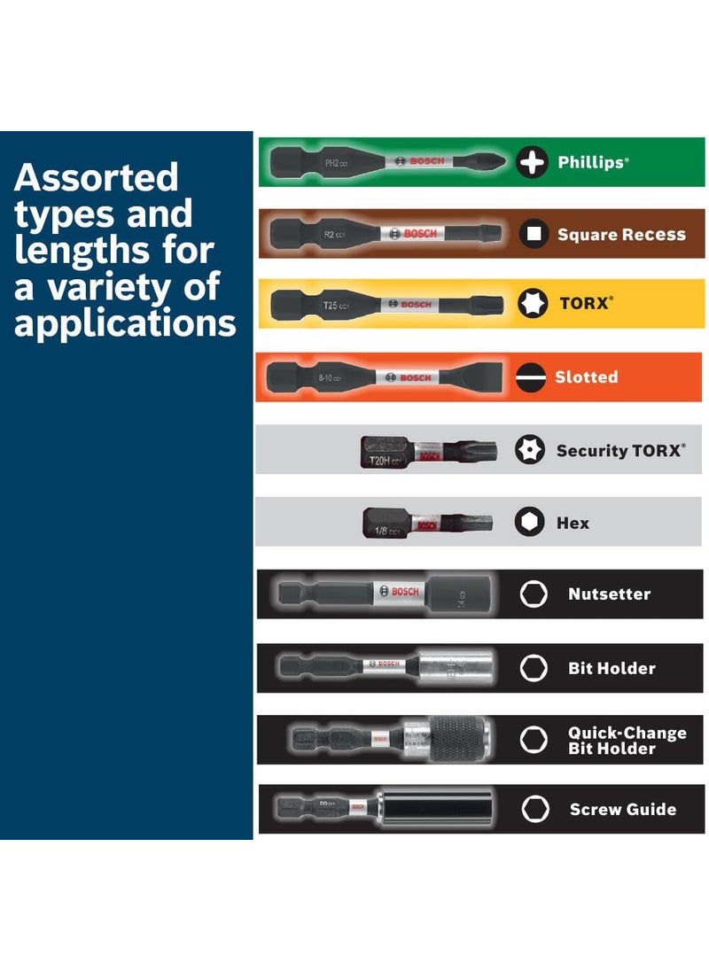 BOSCH BOSCH ITDSQ2115 15 Count (Pack of 1) 1 in. Driven Square #2 Impact Tough Screwdriving Insert Bits  - Image 4