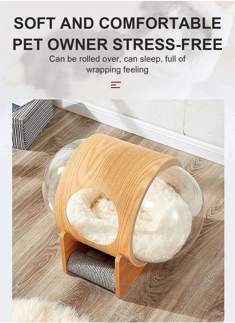 Capsule Cat House Double Side Cat Scratching Post Indoor Cat Bed Cat Nest Cat Condos Cat Kennel - pzsku/Z4CD0E1AD686E4BA618AEZ/45/_/1732091680/39b26f28-bcdb-459a-bb66-43e0fbbdffe3