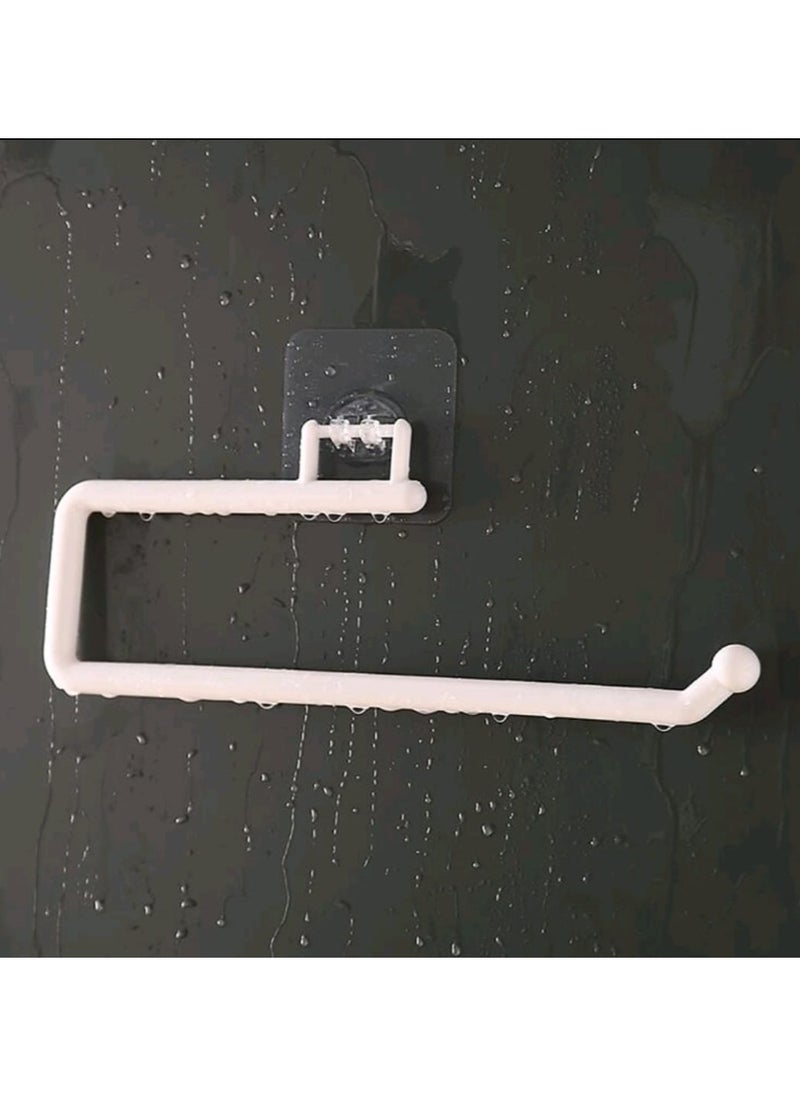 Generic - 1pc Cling Film Storage Rack, Toilet Tissue Hanger, Roll Paper Stand, Rag Bracket No Drilling Needed Kitchen Paper Towel Holder - Image 1