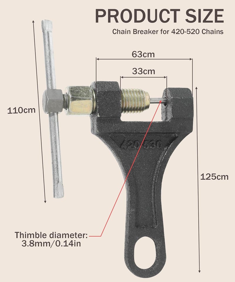 bylikeho Chain Breaker Tool for Motorcycles and Bicycles - Image 2
