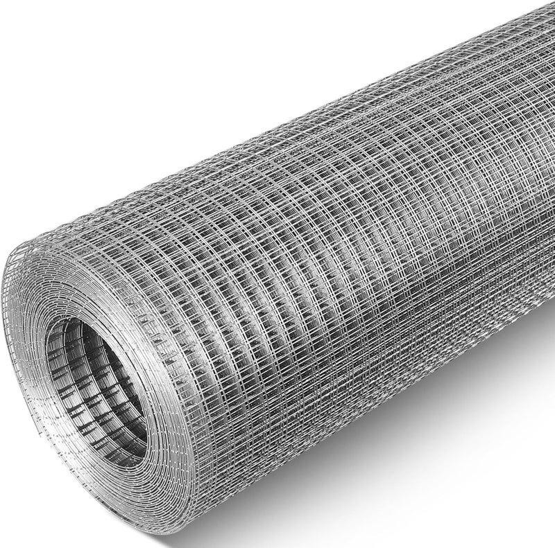 TUSON Hardware Cloth 1/2 inch 36 x 10 ft 19 Ga, Hot-Dip Galvanized After Welding, Chicken Wire Mesh Roll Hardware Mesh Welded Wire Fencing Chicken Garden Fencing - Image 1