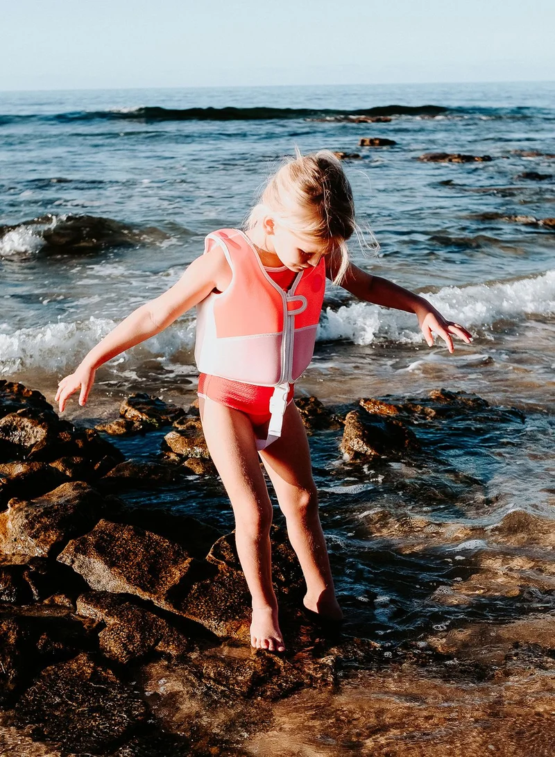 SUNNY LIFE Melody The Mermaid Swim Vest 2-3 Neon Strawberry
