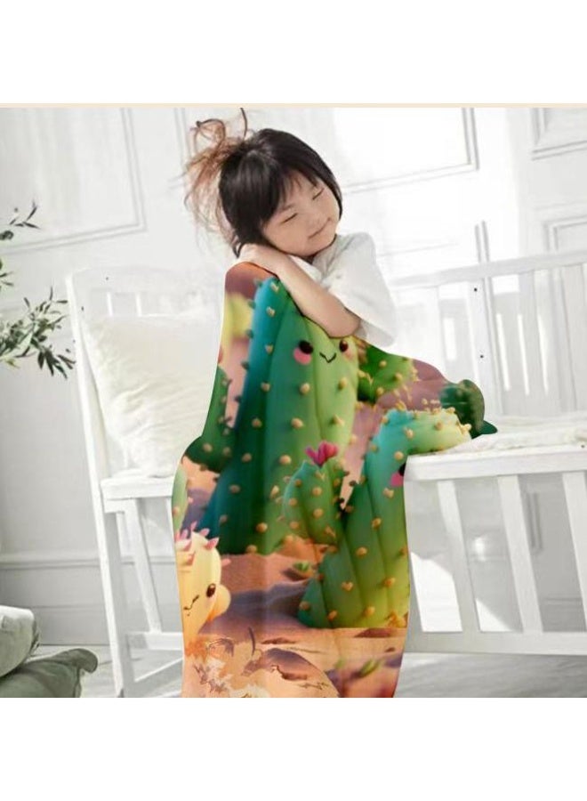 general Baby and children's cartoon flannel thin blanket (warm and comfortable, suitable for sleep, game use) 70cm*100cm - Image 2