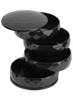 Generic 4 Tier 360° Rotatable Jewelry Organizer Box-Black  - Image 1