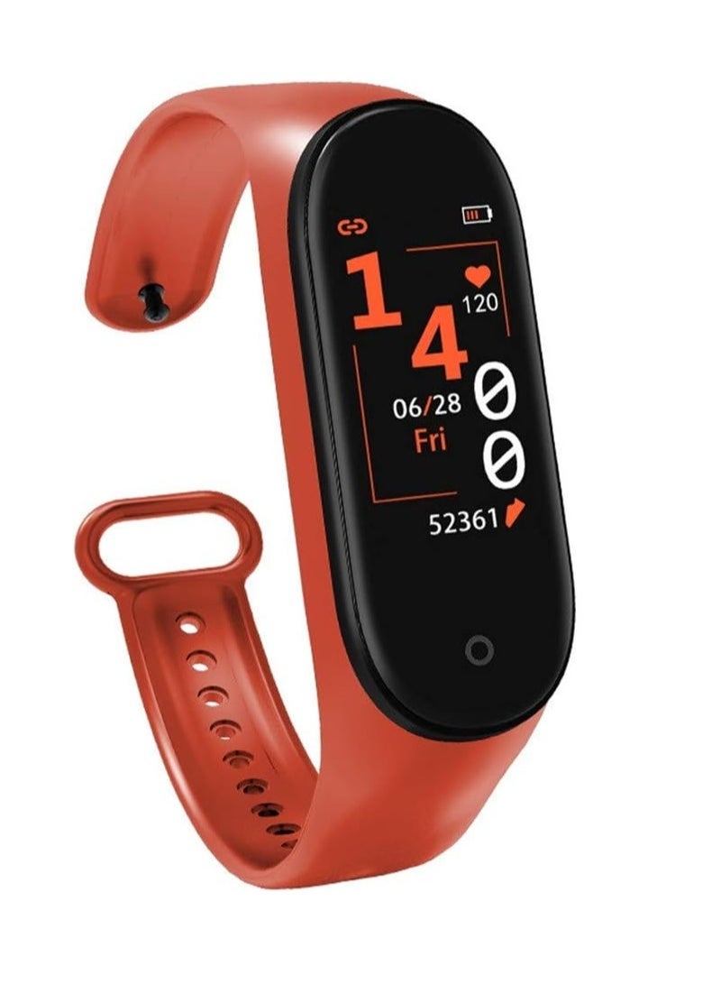 ten.tech M5/6 Smart Sports Bracelet Heart Rate Blood Pressure Monitor for Xiaomi Mi Watch (Red) - Image 3