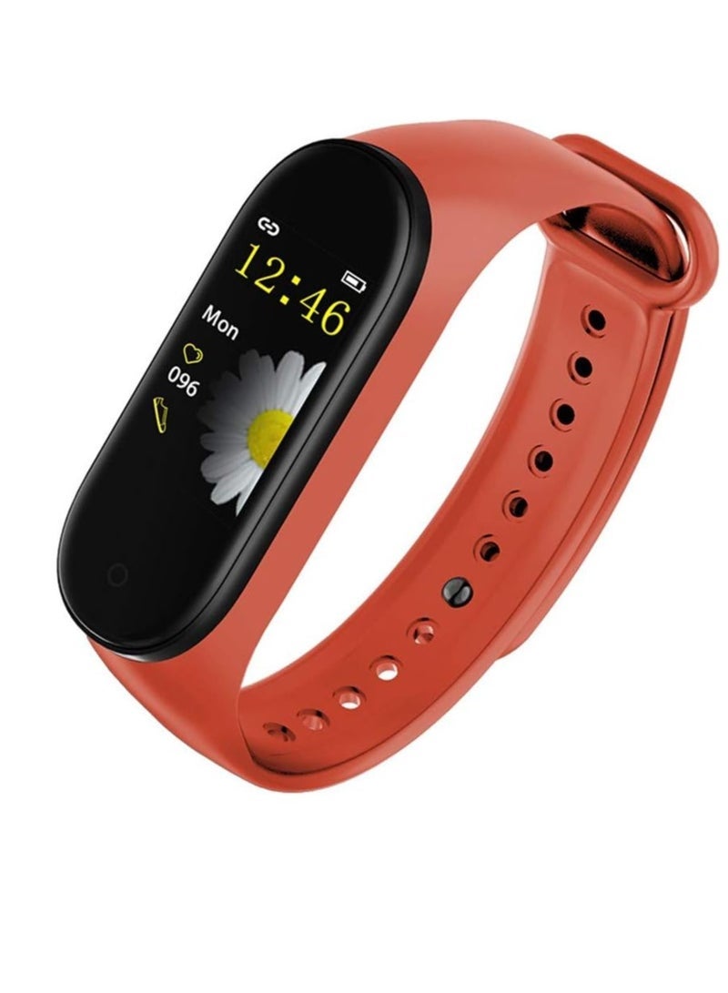 ten.tech M5/6 Smart Sports Bracelet Heart Rate Blood Pressure Monitor for Xiaomi Mi Watch (Red) - Image 2