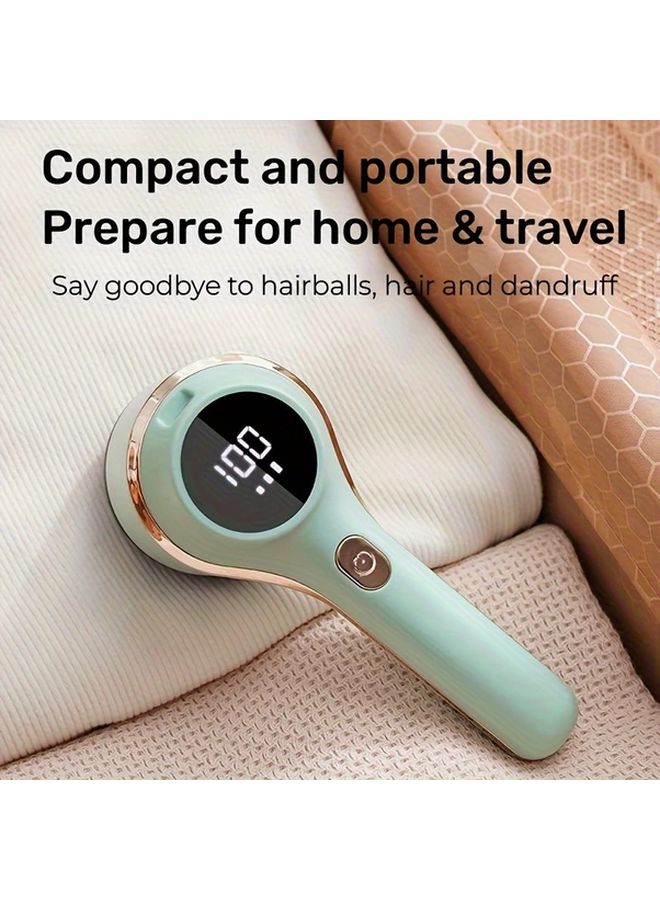 White USB Rechargeable Fabric Lint Shaver Portable Clothes Defuzzer For Home Garments - Image 4