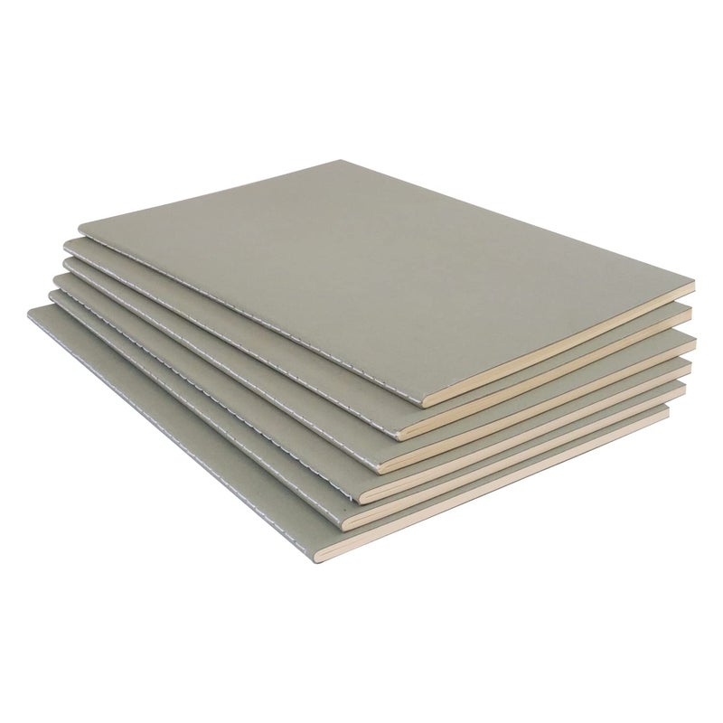 INNAXA A5 kraft book pack of 6 (Grey) - Image 1