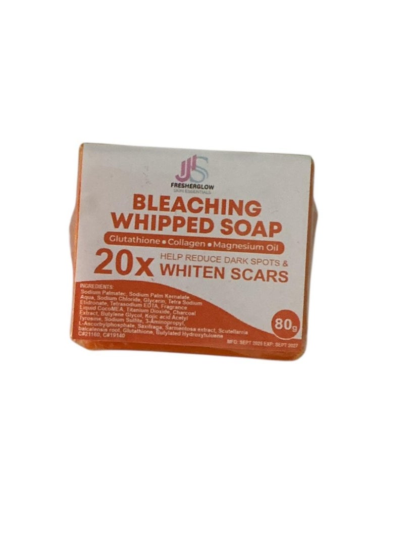 freshglow bleaching whipped soap 20x whiten scars 80g