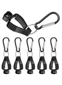 6 Pack Glove Clips for Work Glove Holders,Glove Belt Clip With Metal Carabiners,Easy to Wear Glove Clip, Tools, & Towel Holder, Ideal for Men Safety Construction Worker Guard Labor