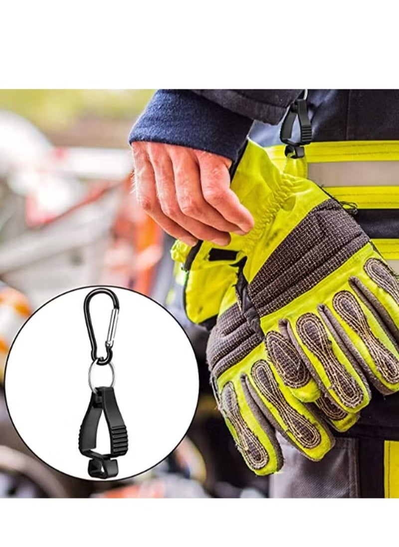 Generic - 6 Pack Glove Clips for Work Glove Holders,Glove Belt Clip With Metal Carabiners,Easy to Wear Glove Clip, Tools, & Towel Holder, Ideal for Men Safety Construction Worker Guard Labor - Image 1