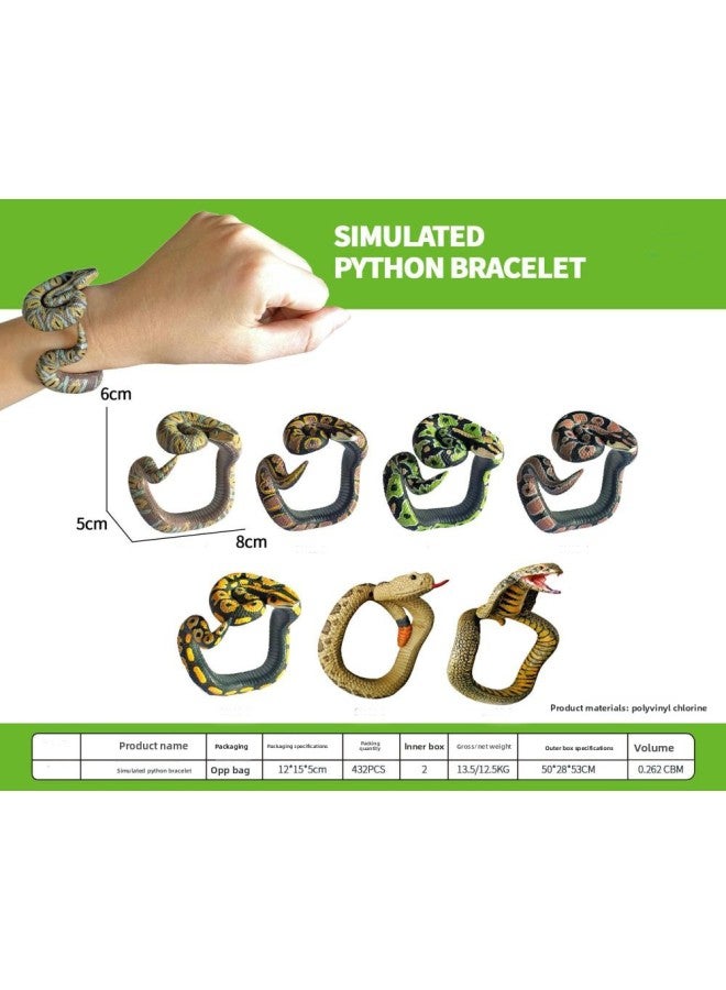 Cross-Border Simulated Python Bracelet Prank Toy For Boys And Girls Pet Animal Figure Model Science And Education Toy 