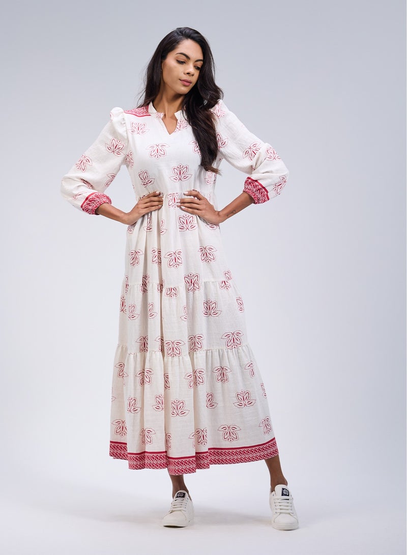 Ship Master Women’s Dress with Mid-Length Sleeves - Image 1