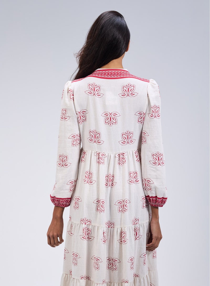 Ship Master Women’s Dress with Mid-Length Sleeves - Image 2