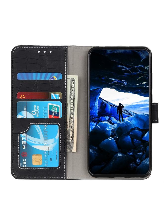 اس-توب جراب جلدي بتصميم جلد التمساح لهاتف iPhone 13 مع حامل وفتحات للبطاقات ومحفظة - Image 4