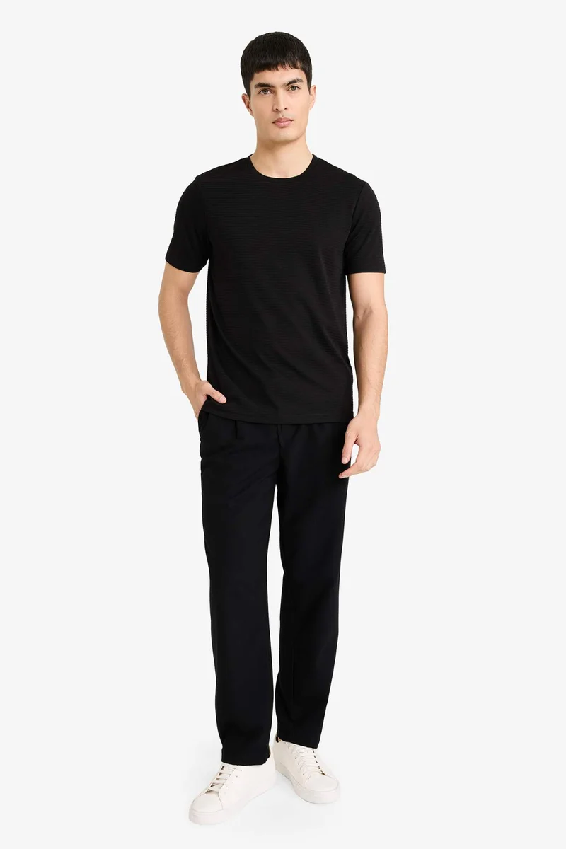 DeFacto Slim Fit Crew Neck Short Sleeve T-Shirt