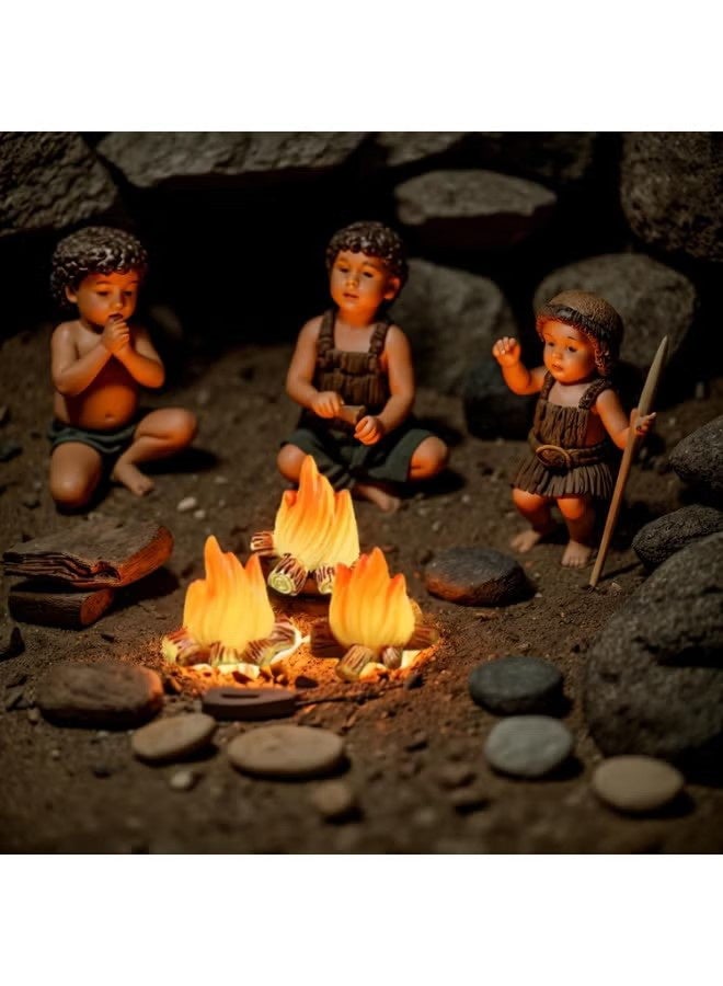 Ba Love 10 Pcs Miniature Campfire Dollhouse Fire Ornament Decor Model Fire Model Handicraft Fake Fire Pretend Toy Resin Bonfire Model Miniature Decoration - Image 5