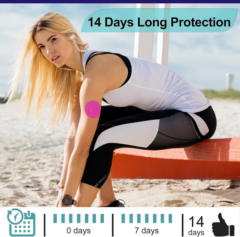 OBUZOO 20Pack Libre 3 Sensor CoversWaterproof Adhesive Patches for Libre 3 PlusFlexible  BreathableSkinFriendly Tapes for Swimming  BathingDark Colors - Image 3