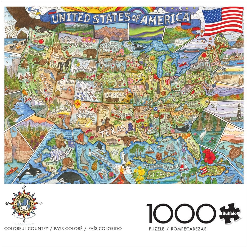 Buffalo Games - Carrie Wagner - Colorful Country - 1000 Piece Jigsaw Puzzle for Adults -Challenging Puzzle Perfect for Game Nights - Finished Size is 26.75 x 19.75 - Image 2