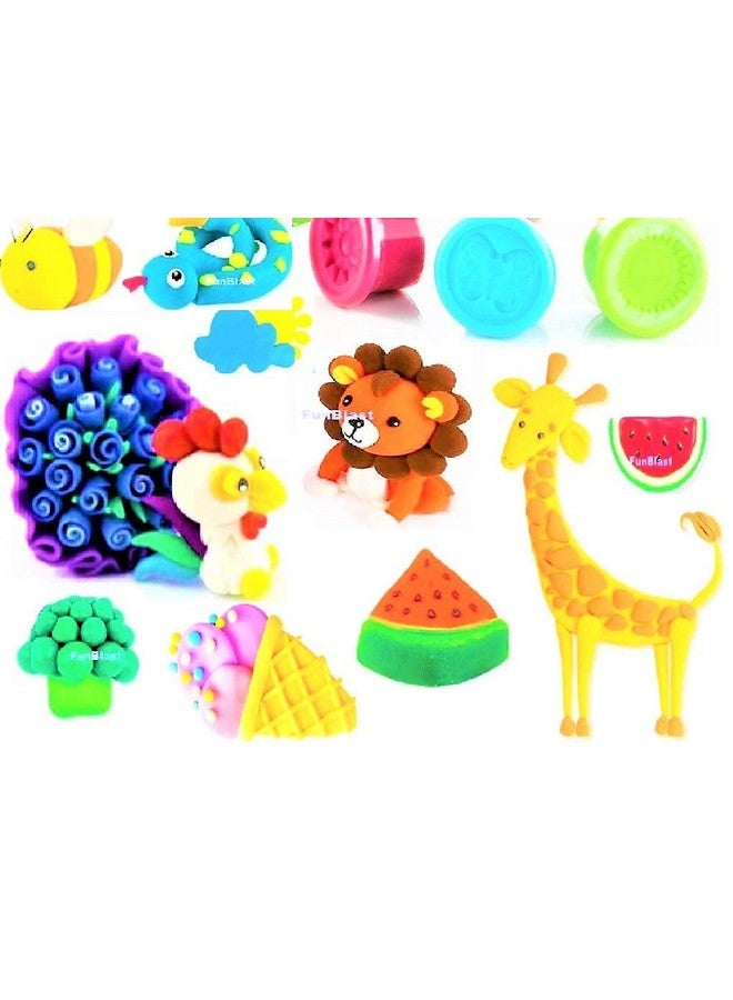 FunBlast Clay and Dough for Kids, Activity Clay Toys - (6 Pcs Clay Toy; Random Color) - Image 2