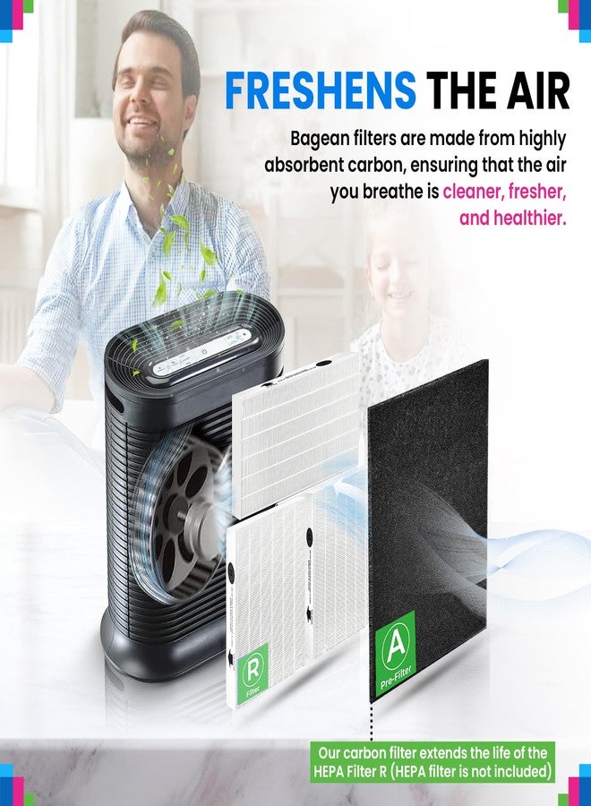 Bagean Activated Carbon Pre Filter A Replacement - Compatible with Honeywell HPA300 Air Purifier Series - Fits Honeywell HPA300 Prefilter A - Air Filters Absorb Odors and Freshen Your Home (8-Pack) - Image 5