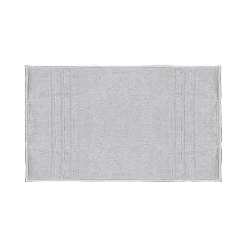 Mosobam Luxury Turkish Bath Mat 20X34 Light Grey (Gray) 1000 GSM Bamboo Viscose & Aegean Turkish Combed Cotton - Image 1