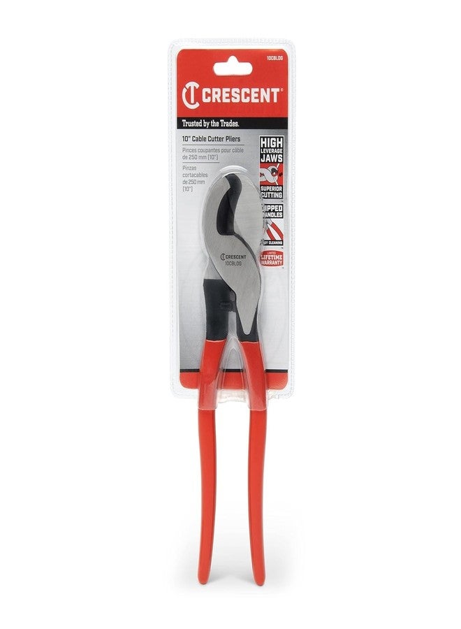 Crescent Cable Cutter, Dipped Handle Pliers - Premium Cutting Pliers with Sheer-Cut Blades & Ergonomic Grip - Professional-Grade Hand Tool - 10" - 10CBLDG - Image 2