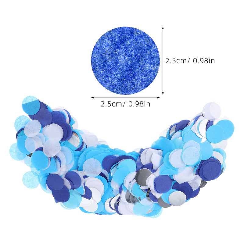 Blue White Light Pink Round Confetti Balloons 50g 2Pcs for Wedding Birthday Party Decor - Image 3