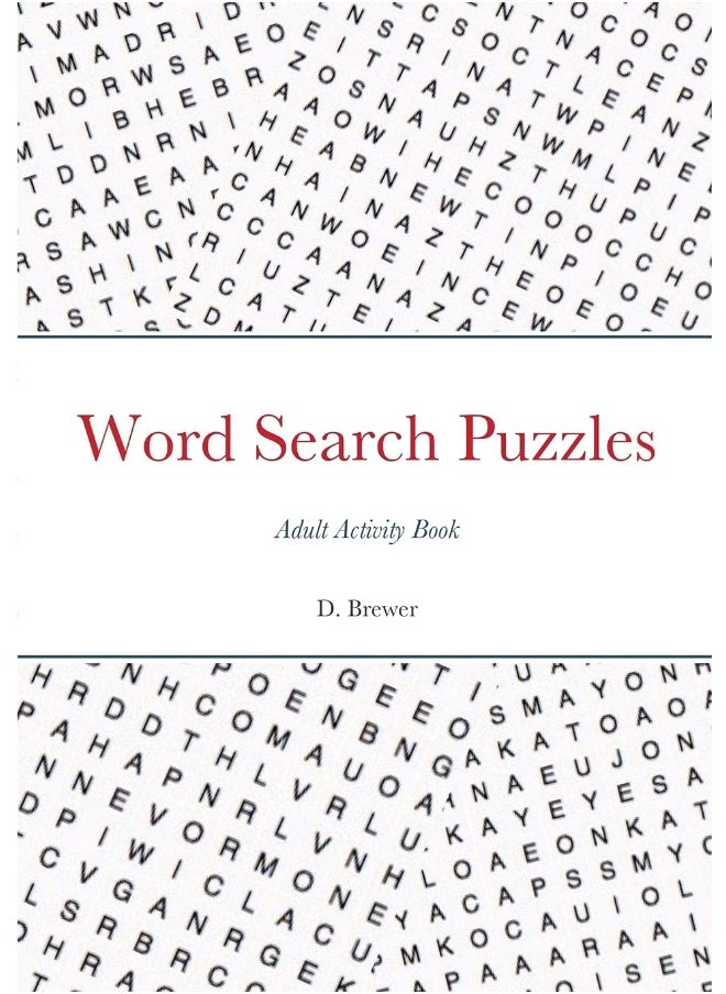 Word Search Puzzles, Adult Activity Book  - Image 1