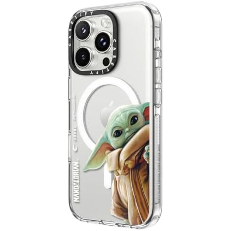 Casetify Clear iPhone 16 Pro Case 【Mandalorian Co-Lab/Not Yellowing / 6.6ft Drop Protection/Compatible with Magsafe】 - Grogu Case - Clear - Image 5