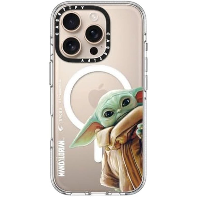Casetify Clear iPhone 16 Pro Case 【Mandalorian Co-Lab/Not Yellowing / 6.6ft Drop Protection/Compatible with Magsafe】 - Grogu Case - Clear - Image 4