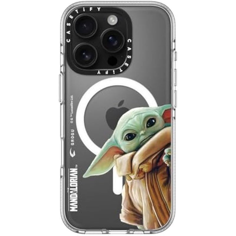 Casetify Clear iPhone 16 Pro Case 【Mandalorian Co-Lab/Not Yellowing / 6.6ft Drop Protection/Compatible with Magsafe】 - Grogu Case - Clear - Image 2