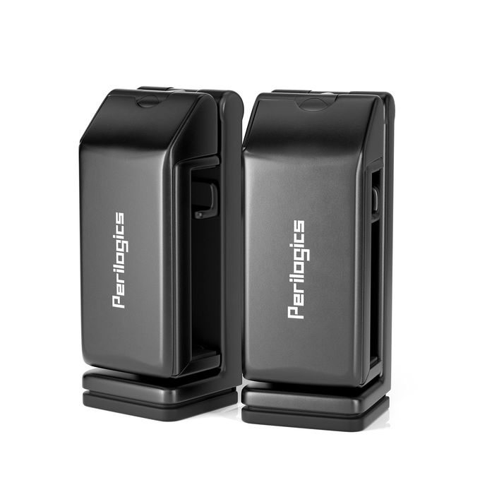 Perilogics Airplane Phone Holder Mount Universal In Flight Hands Free Viewing With Multi-Directional Dual 360 Degree Rotation (Black/Black) - Image 1