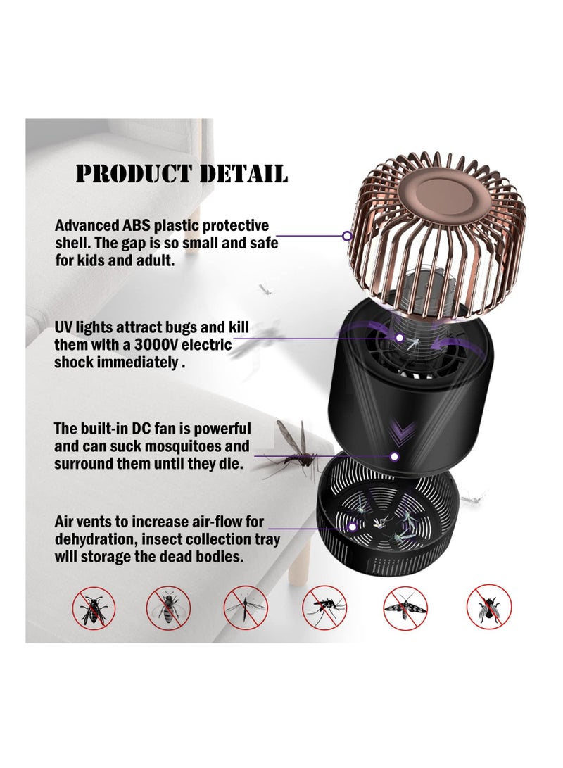 Zikra 2024 Upgraded Bug Zapper Indoor, 2 in 1 Mosquito Zapper, Mosquito Trap, Indoor Bug Zapper, Fruit Fly Traps for Indoors, Gnat Traps for House Indoor, Fly Zapper for Mosquitoes, Fruit Flies, Gnats - Image 5